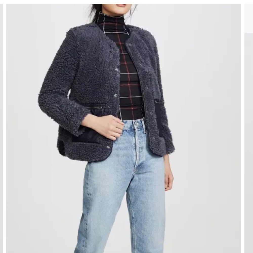 Madewell Sherpa jacket, size Medium - Picture 1 of 12